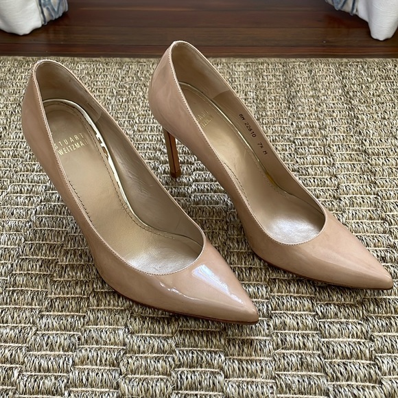 Stuart Weitzman Shoes Stuart Weitzman Leather Nude Pumps Poshmark